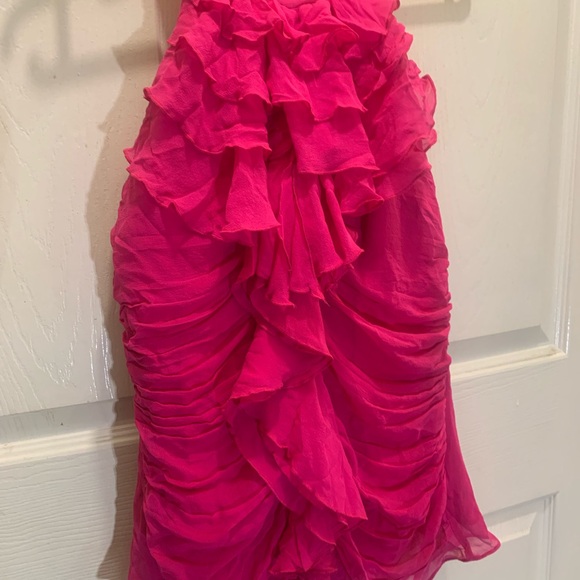 Pink Ruffled Halter shirt - Picture 3 of 9